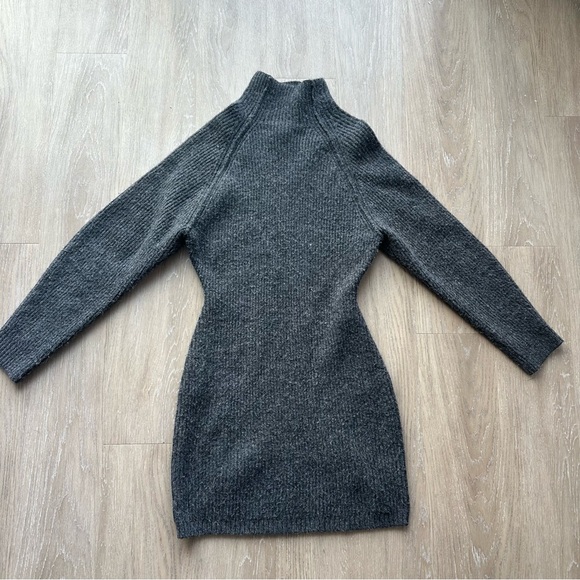 H&M Dresses & Skirts - H&M Charcoal Turtleneck Sweater Dress